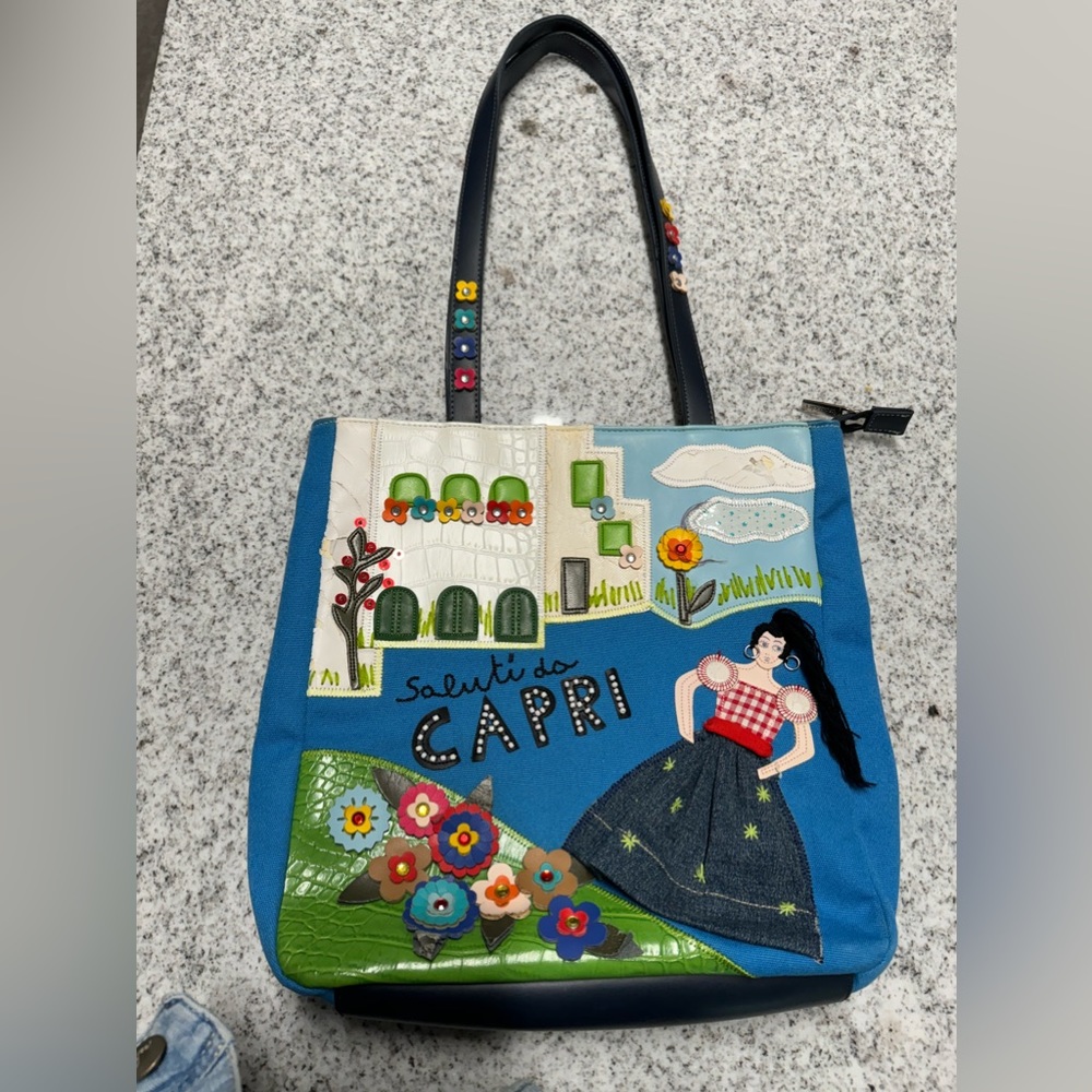 Braccialini Capri from Florence Italy tote